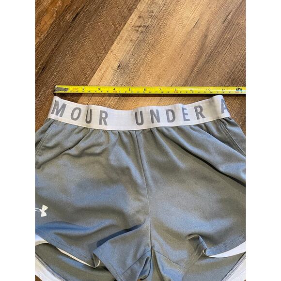Under Armour ladies Play up 3.0 Gym Short  XS gray/white pockets - Picture 11 of 11